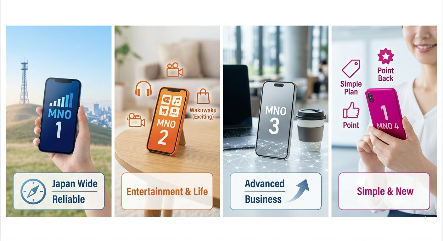 店舗の多い携帯電話キャリア