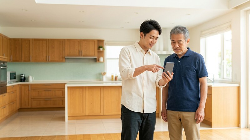 ビデオ通話の前に確認する3つのことの図解